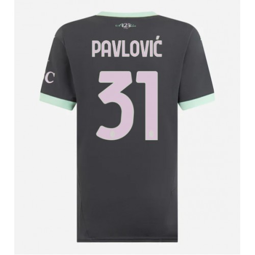 Dres AC Milan Strahinja Pavlovic #31 Rezervni za Žensko 2024-25 Kratak Rukav